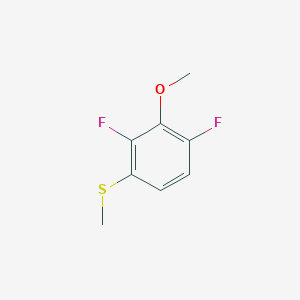 molecular formula C8H8F2OS B6306014 (2,4-Difluoro-3-methoxyphenyl)(methyl)sulfane CAS No. 1823887-62-2