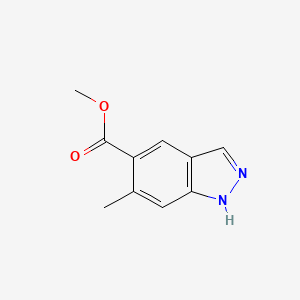 molecular formula C10H10N2O2 B6306150 Methyl 6-methyl-1H-indazole-5-carboxylate CAS No. 1427405-21-7