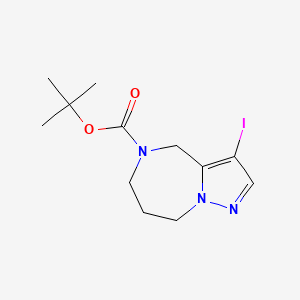 tert-Butyl 3-iodo-4,6,7,8-tetrahydropyrazolo[1,5-a][1,4]diazepine-5-carboxylate