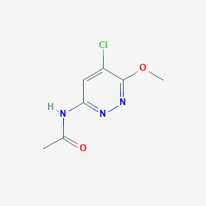 B6306213 N-(5-Chloro-6-methoxy-pyridazin-3-yl)-acetamide, 95% CAS No. 89694-99-5