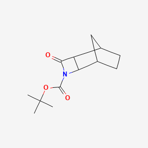 molecular formula C13H19NO3 B6306221 tert-Butyl 4-oxo-3-azatricyclo[4.2.1.02,5]nonane-3-carboxylate CAS No. 1335034-78-0