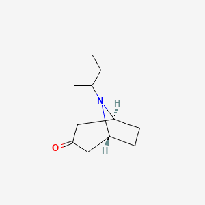 molecular formula C11H19NO B6306271 (1R,5S)-8-(Butan-2-yl)-8-azabicyclo[3.2.1]octan-3-one;  95% CAS No. 87078-41-9