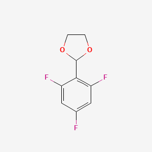 molecular formula C9H7F3O2 B6306359 2-(2,4,6-Trifluorophenyl)-1,3-dioxolane CAS No. 773102-27-5