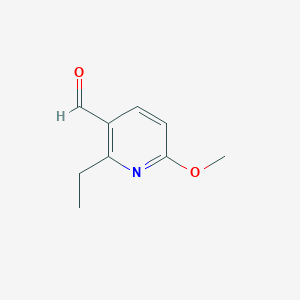 molecular formula C9H11NO2 B6306494 2-Ethyl-6-methoxynicotinaldehyde CAS No. 1256786-11-4