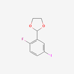 2-(2-Fluoro-5-iodophenyl)-1,3-dioxolane