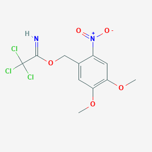 molecular formula C11H11Cl3N2O5 B6306543 (4,5-dimethoxy-2-nitrophenyl)methyl 2,2,2-trichloroethanimidate CAS No. 628280-41-1
