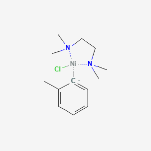 molecular formula C13H23ClN2Ni- B6306558 Chloro(2-methylphenyl)(N,N,N',N'-tetramethyl-1,2-ethylenediamine)nickel(II) CAS No. 1702744-45-3