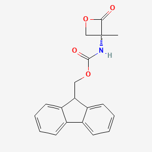 molecular formula C19H17NO4 B6306790 Fmoc-alpha-Me-D-Ser-lactone CAS No. 1926163-89-4