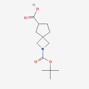 2-[(tert-Butoxy)carbonyl]-2-azaspiro[3.4]octane-6-carboxylic acid