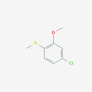molecular formula C8H9ClOS B6306856 (4-Chloro-2-methoxyphenyl)(methyl)sulfane CAS No. 23385-52-6