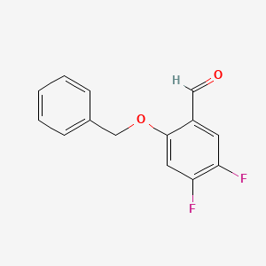 molecular formula C14H10F2O2 B6306859 2-(Benzyloxy)-4,5-difluorobenzaldehyde CAS No. 1823269-78-8