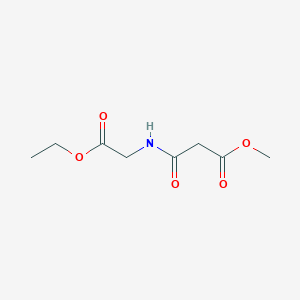 molecular formula C8H13NO5 B6306862 Methyl 3-(2-ethoxy-2-oxoethylamino)-3-oxopropanoate (Deamino-Gly(CO2Me)-Gly-OEt) CAS No. 82031-42-3