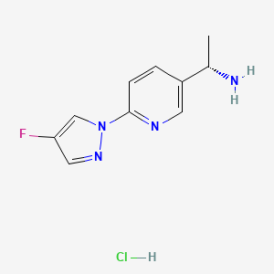 (1S)-1-[6-(4-Fluoropyrazol-1-yl)-3-pyridyl]ethanamine hydrochloride