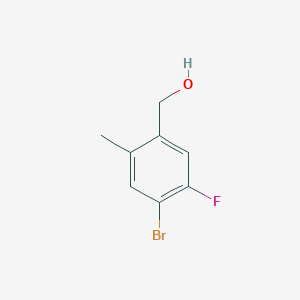 molecular formula C8H8BrFO B6306895 4-Bromo-5-fluoro-2-methylbenzyl alcohol CAS No. 1352899-41-2