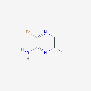 molecular formula C5H6BrN3 B6306910 2-Amino-3-bromo-6-methylpyrazine CAS No. 2166787-89-7