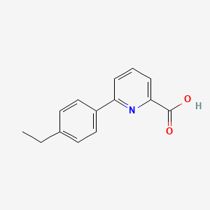 molecular formula C14H13NO2 B6307009 6-(4-Ethylphenyl)picolinic acid CAS No. 86696-39-1