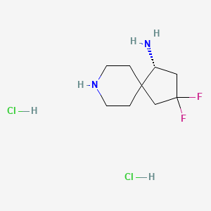 (R)-3,3-Difluoro-8-azaspiro[4.5]decan-1-amine 2HCl