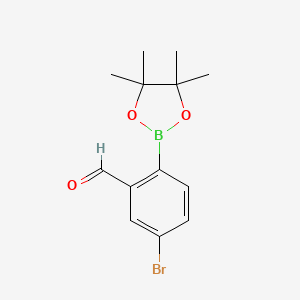 5-Bromo-2-(4,4,5,5-tetramethyl-1,3,2-dioxaborolan-2-yl)benzaldehyde