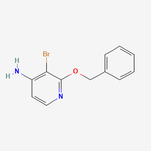 molecular formula C12H11BrN2O B6307133 2-Benzyloxy-3-bromo-pyridin-4-amine CAS No. 1809310-03-9