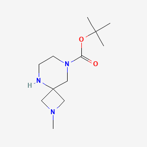 molecular formula C12H23N3O2 B6307143 tert-Butyl 2-methyl-2,5,8-triazaspiro[3.5]nonane-8-carboxylate CAS No. 2007916-34-7