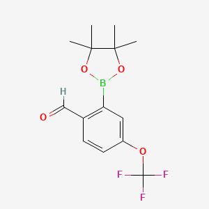 B6307144 2-Formyl-5-(trifluoromethoxy)phenylboronic acid pinacol ester CAS No. 2121513-88-8