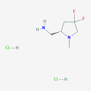 [(2S)-4,4-Difluoro-1-methylpyrrolidin-2-yl]methanamine 2HCl