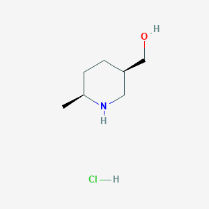 [(3R,6S)-6-Methylpiperidin-3-yl]methanol hydrochloride