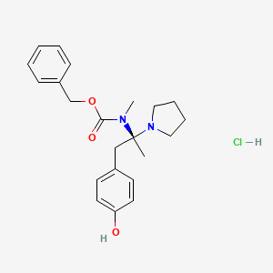 (S)-1-Pyrrolidin-2-(4'-hydroxybenzyl)-2-(N-cbz-N-methyl)amino-ethane HCl