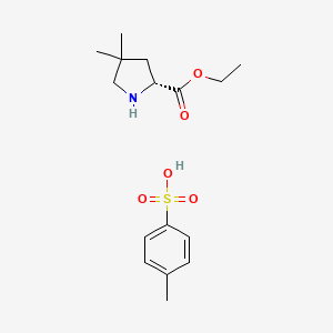 (R)-4,4-Dimethyl-pyrrolidine-2-carboxylic acid ethyl ester tosylate (H-D-Pro(4,4-Me2)-OEt.TosOH)
