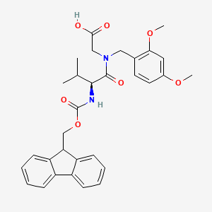 molecular formula C31H34N2O7 B6307222 Fmoc-Val-(Dmb)Gly-OH CAS No. 1418022-26-0