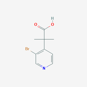 molecular formula C9H10BrNO2 B6307311 2-(3-Bromopyridin-4-yl)-2-methylpropanoic acid CAS No. 1862821-83-7