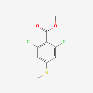 molecular formula C9H8Cl2O2S B6307343 Methyl 2,6-dichloro-4-(methylthio)benzoate CAS No. 1823359-63-2
