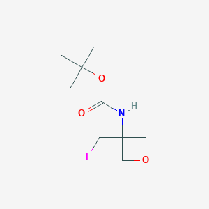 molecular formula C9H16INO3 B6307513 tert-Butyl N-[3-(iodomethyl)oxetan-3-yl]carbamate CAS No. 1801708-43-9