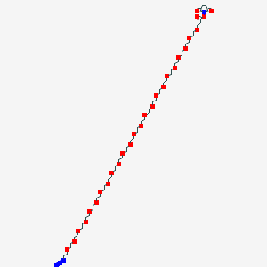 molecular formula C55H104N4O28 B6307551 Azido-PEG24-NHS ester 