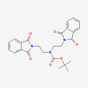 molecular formula C25H25N3O6 B6307561 tert-Butyl bis(2-(1,3-dioxoisoindolin-2-yl)ethyl)carbamate CAS No. 1246302-31-7