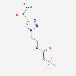 t-Butyl {2-[4-(aminocarbonyl)-1H-1,2,3-triazol-1-yl]ethyl}carbamate