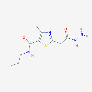 2-(2-Hydrazino-2-oxoethyl)-4-methyl-N-propyl-1,3-thiazole-5-carboxamide