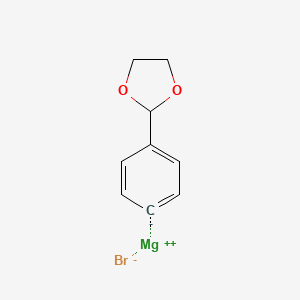4-(1,3-Dioxolan-2-yl)phenylmagnesium bromide, 0.5M in THF