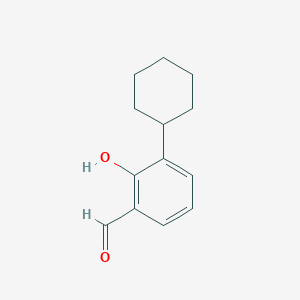 molecular formula C13H16O2 B6307646 3-Cyclohexylsalicylaldehyde CAS No. 66232-33-5