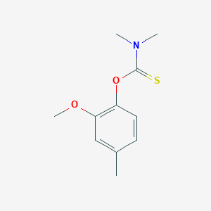Dimethylcarbamothioic acid O-(2-methoxy-4-methylphenyl) ester