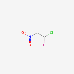 molecular formula C2H3ClFNO2 B6307726 2-Chloro-2-fluoro-nitroethane CAS No. 461-70-1