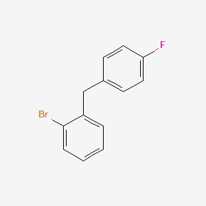 molecular formula C13H10BrF B6307732 1-Bromo-2-(4-fluorobenzyl)benzene CAS No. 68355-79-3