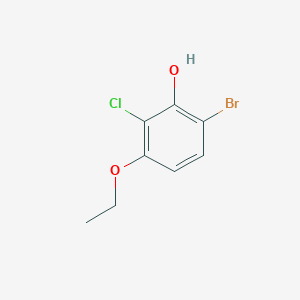 molecular formula C8H8BrClO2 B6307803 6-Bromo-2-chloro-3-ethoxyphenol CAS No. 1881289-20-8