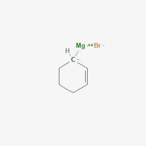 molecular formula C6H9BrMg B6307889 Cyclohex-2-en-1-ylmagnesium bromide, 0.50 M in ether CAS No. 59518-09-1