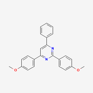 molecular formula C24H20N2O2 B6307897 2,4-Bis(4-methoxyphenyl)-6-phenylpyrimidine CAS No. 71103-75-8