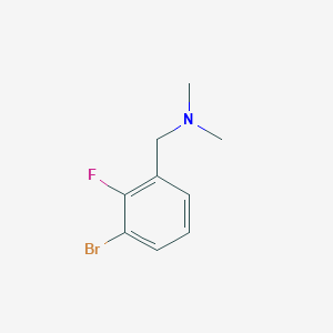 molecular formula C9H11BrFN B6307953 1-(3-Bromo-2-fluorophenyl)-N,N-dimethylmethanamine CAS No. 1809161-54-3