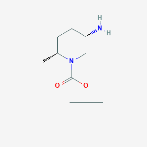 molecular formula C11H22N2O2 B6308002 tert-butyl (2R,5S)-5-amino-2-methyl-piperidine-1-carboxylate CAS No. 2306249-72-7