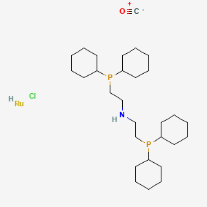 molecular formula C29H54ClNOP2Ru B6308286 Carbonylchlorohydrido[bis(2-di-cyclohexylphosphinoethyl)amine]ruthenium(II) CAS No. 1421060-11-8