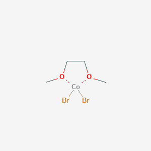 molecular formula C4H10Br2CoO2 B6308450 dibromocobalt;1,2-dimethoxyethane CAS No. 18346-57-1