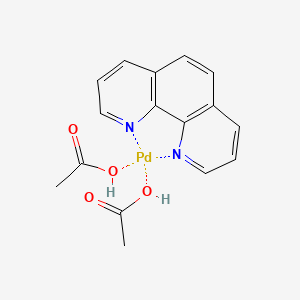 molecular formula C16H16N2O4Pd B6308479 Diacetato(1,10-phenanthroline)palladium(II) CAS No. 35679-81-3
